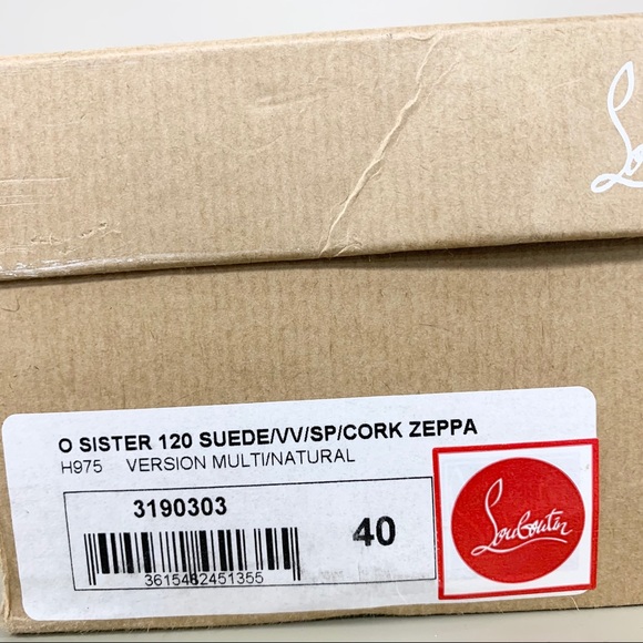 Christian Louboutin- Suede Leather Mules - Picture 6 of 7